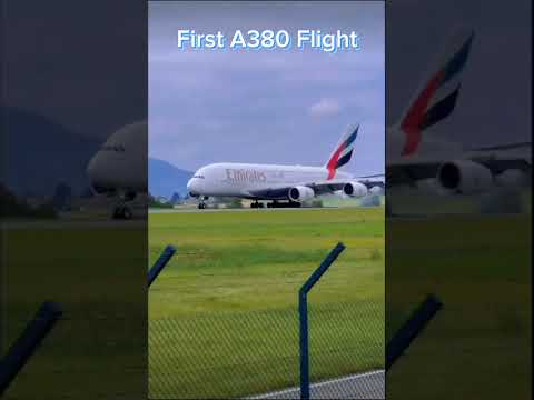 A380's first Flight #airplane #aviation #airbus #boeing #avgeek #airlines