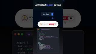 🔥 Logout Button Animation using HTML & CSS | UI Design Magic #shorts #css #coding #viral #trending