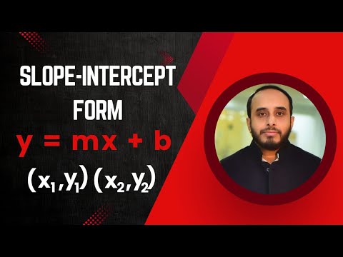 How to Write a Linear Equation in Slope-Intercept Form | Math Tutorial | y = mx + b #maths