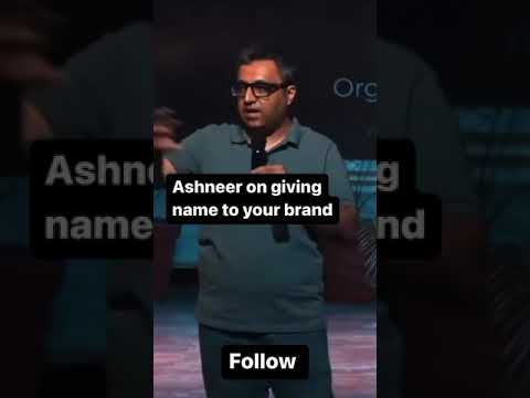 Ashneer Grover on how the NAME of your brand impacts #branding  | #ashneergrover #shorts