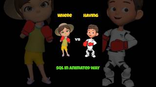 Where vs Having in SQL in animated way #coding #sql