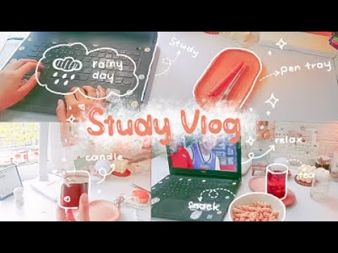 Study vlog// Ngày chủ nhật năng suất của mình (chạy deadline, làm nến thơm)