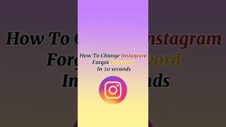 How To Change Password On Instagram If You Forgot ✅#password #instagram