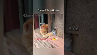 When Manager Ask for Update 😭😭 #viral #shorts #coding ‎⁨@fullstackshivani⁩  #funny #job