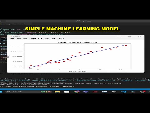 Simple Regression Machine Learning model | #computerscience  #codingforbeginners #pythonprogramming