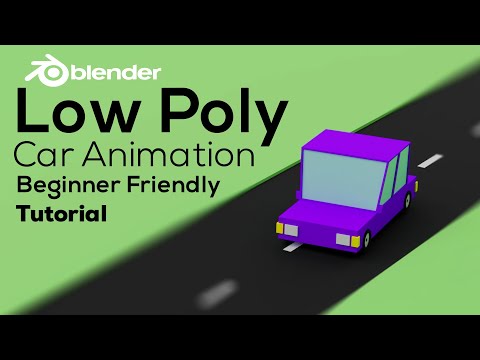 Low Poly Car Animation in Blender | Beginner Tutorial | GrafiXer Bro