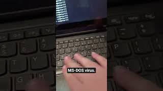 MS-DOS Virus #shorts #trending #relatable #oldcomputers #retro #80s #90s #computer #computervirus