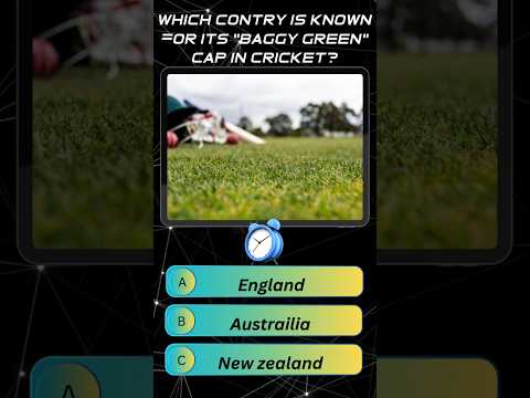 Which country is known for it's "baggy green" cap in cricket 🏏?||#youtubeshorts #cricketgame#viralyt