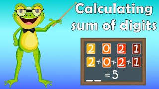 Calculating sum of digits for kids | Learn math fun & easy 😎
