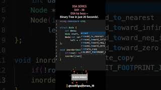 Binary Tree in DSA — the most important topic every coder must know!#shorts #short #viral #trending
