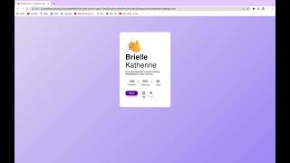 I completed a Profile Card Design Using HTML & CSS