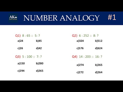 Number Analogy(Part-1)|| Reasoning Tricks ||SSC | TNPSC | RRB | IBPS 