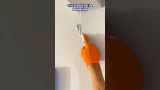 😱 How to fix a crack in drywall #shorts #crack #drywallrepair