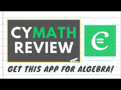 CYMATH REVIEW | Best Math App for ALGEBRA