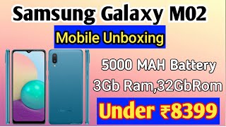 samsung galaxy m02 unboxing and review|5000 mAh Battery 3gb Ram,32gb Rom