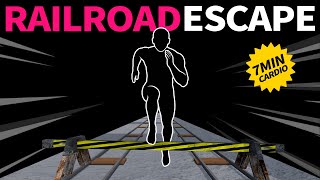 Immersive Interactive Warm-up | Railroad Escape Theme | Run Cardio Workout