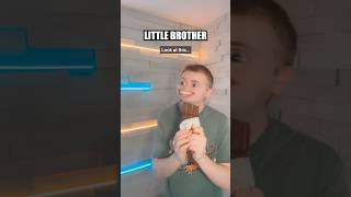 Older Brother Finesses Chocolate Bar #Shorts
