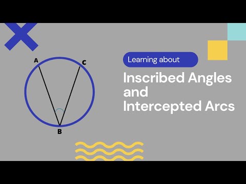 Inscribed Angles and Intercepted Arcs of circles