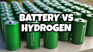 Comparing Various Types of Batteries with Green Hydrogen for Energy Storage