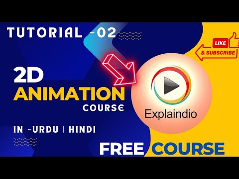2D Animation Tutorial 2 | [ Urdu / Hindi ] | Explaindio video creator tutorial | Freelancing