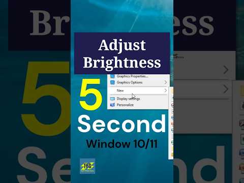 Adjust Brightness in 5 Second #brightness #brightnesslevel #windows10 #windows11 #techfiltersguru