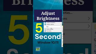 Adjust Brightness in 5 Second #brightness #brightnesslevel #windows10 #windows11 #techfiltersguru