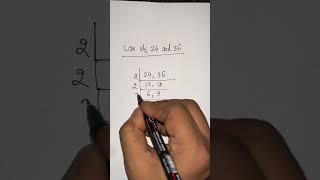 LCM of 24 and 36 #maths #math #mathconcepts #lcm #mathematics #khangsresearchcentre