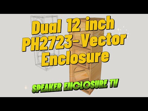 Dual 12″ PH2723 | Speaker Enclosure | 3D Modeling Preview in SketchUp