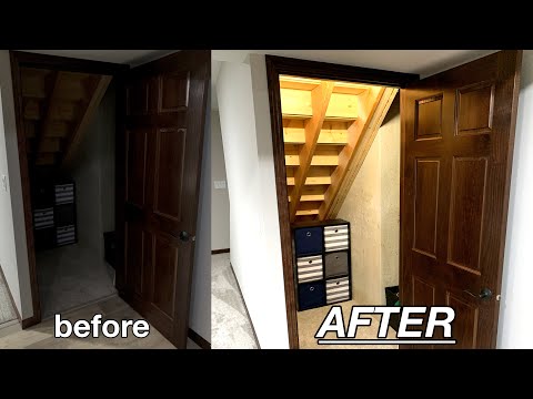 How To Install a Light Under the Stairs - Awesome DIY Improvement