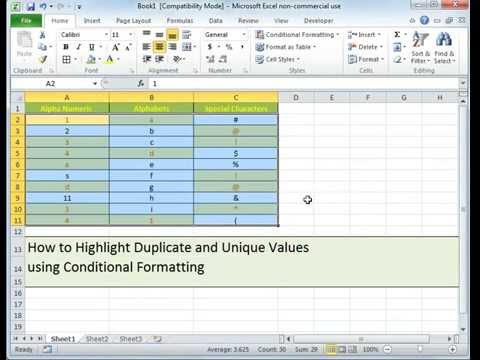 Highlight Duplicate Values in Excel Using Conditional Formatting