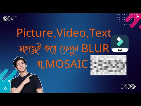 Picture, Video, Text এক সহজেই করে ফেলুন ঝাপসা- BLUR / MOSAIC. #filmora