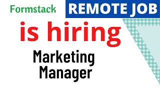 Hiring Marketing Manager experienced in B2B Marketing | Digital Marketing Jobs | Marketing Jobs