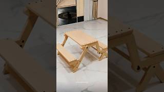 Smart Bench Transforms Into Full Table | Space-Saving Furniture
