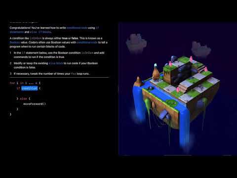 Apple Swift Playground - Learn to Code 1 - Conditional Climb