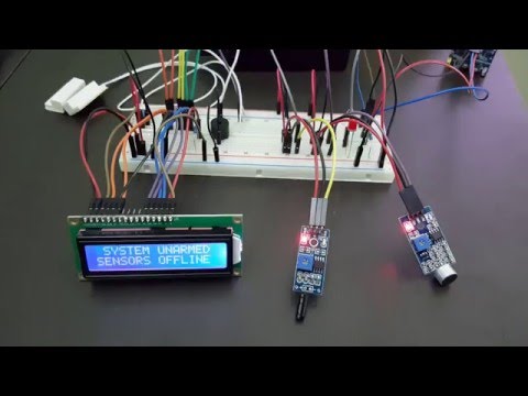 Raspberry Pi 2 - Home Security Alarm System (Learning Prototype)