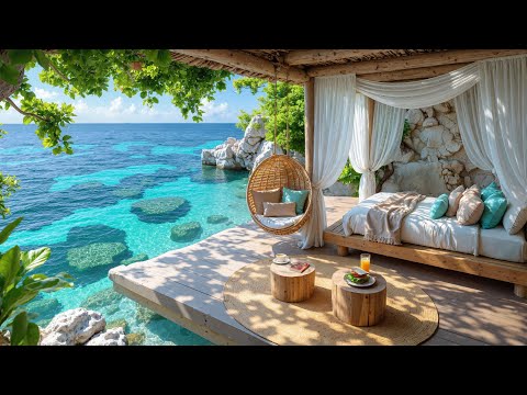 🕊️Whispering Ocean & Morning Jazz | Gentle Jazz & Ocean Calm for Focus, Clarity & Peaceful Flow