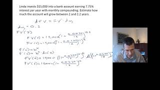 FNCE 2010   Estimate Account Growth with Compounding Frequency