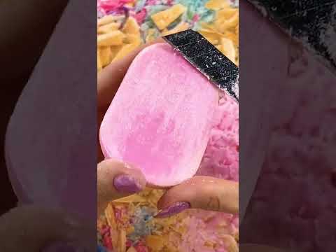 "Satisfying soap cutting – the ultimate stress reliever#soapcutting #viralvideo