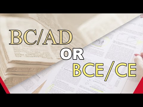 BC/AD or BCE/CE?
