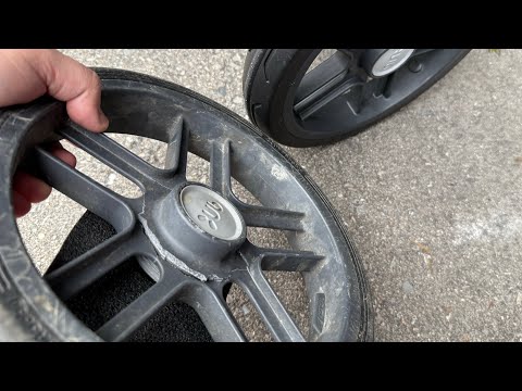 Uppababy stroller wheel broken and replaced 