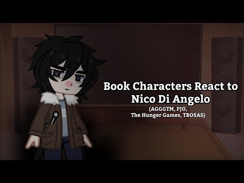 Book Characters react to Nico Di Angelo | 2/4 | AGGGTM, PJO, The Hunger Games, TBOSAS