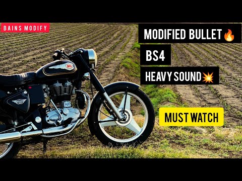 Modify Standard Bullet Bs4 Heavy Sound🔥 | Short Bottle Silencer | C Bend Pipe