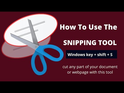 HOW TO USE THE SNIPPING TOOL