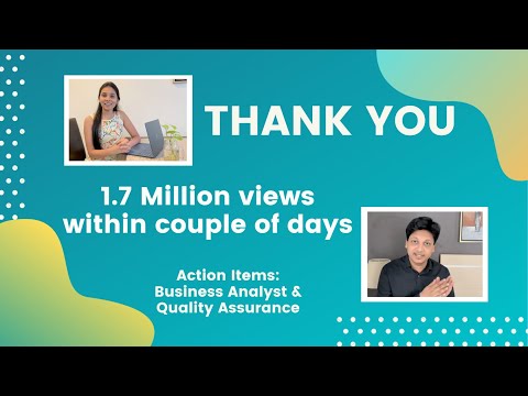 Thank You message with Action Items (BA QA)