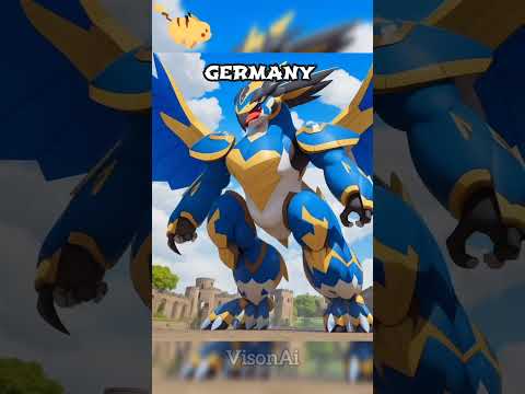 Countries as Pokemon (Part-4)🤩💥 generated using Ai 🔥 #ai #midjourney #pokemon #shorts