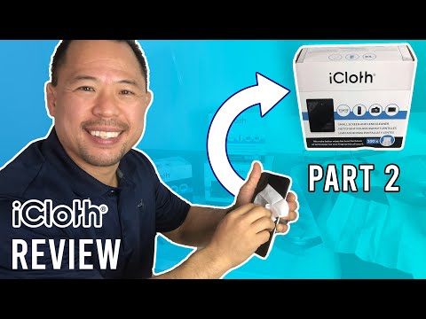 iCloth Screen Cleaner Review Part 2 (Lg) | Office Products Reviews | Office Hacks | Ed Tchoi