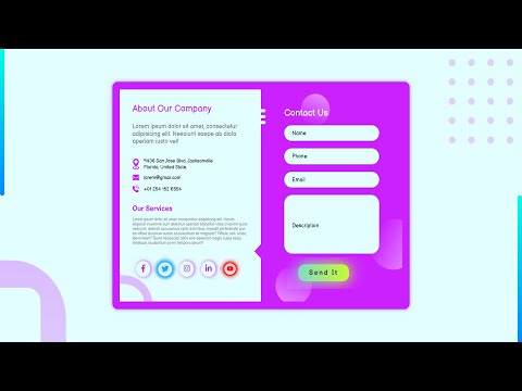 Working Contact Form | Part-01 | Responsive | HTML | CSS | Java Script | VS Code | Graphio Codex