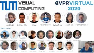 CVPR 2020 Paper Compilation - TUM Visual Computing Lab & Collaborators