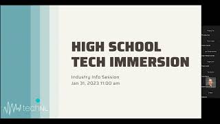 techNL's High School Tech Immersion Program Information Session - Jan 31st, 2023