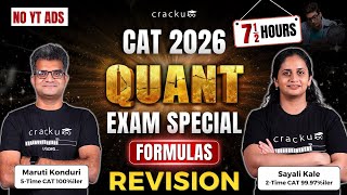 CAT 2026 Quant Formulae Complete Revision 🔥 By Maruti Sir & Sayali Ma'am